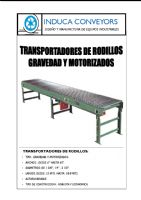 TRANSPORTADOR DE RODILLOS 